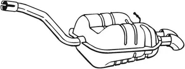 BOSAL Endschalldämpfer 233547 für VW