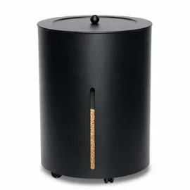 MS Beschläge Pelletkorb rund ø 38cm Metall Schwarz