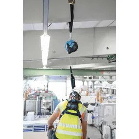 ZARGES Fall Protection Exhelon Höhensicherunsgerät mit Stahlseil Vertical Use Edelstahl Länge 10,0m