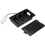 TRU Components Batteriehalter 6x Mignon (AA) Schwarz SBH361A