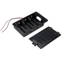 TRU Components Batteriehalter 6x Mignon (AA) Schwarz SBH361A