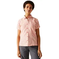 Regatta Mindano Viii Kurzarmhemd - Peach Bloom Check - 36