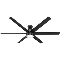 Hunter DC Deckenventilator Solaria Schwarz 183 cm mit LED 183