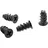 InLine Lüfterschrauben, 5,0x10,0mm, schwarz 50er Pack