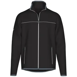 TRIGEMA Trainingsjacke TRIGEMA "TRIGEMA Praktische Sportjacke aus Microfaser", Herren, Gr. 3XL, schwarz, Strick, 92% Polyester, 8% Elastan, lang, Jacken Trainingsjacke