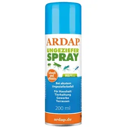 ARDAP® Repell Ungezieferspray 200ml zur Insektenabwehr - für Haushalt, Gewerbe & Tierhaltung