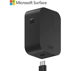 MICROSOFT Surface 45 Watt USB-C Netzteil Ladegerät Microsoft, Schwarz