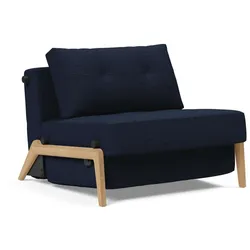 Sessel INNOVATION LIVING TM "CUBED Schlafsessel", blau, B:98cm H:79cm T:98cm, Sessel, Frontauszug, sehr platzsparend, abgewinkelt Sitzen - waagerecht Liegen