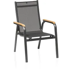 Kettler Stapelsessel GRANADA, Aluminium Anthrazit / Outdoorgewebe Anthrazit