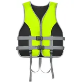 Schwimmweste Erwachsene, Rettungsweste, Unisex Auftriebsweste, Schwimmhilfe Sicherheitsjacke, Schwimmweste mit Reflektierenden Streifen für Segeln, Kajakfahren und Wassersport