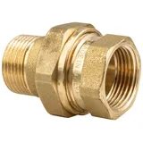 tecuro Verschraubung 1 Zoll flachdichtend Messing