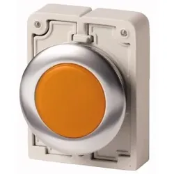 Eaton 183286 Leuchtmelder, RMQ-Titan, flach, orange, Frontring Metall M30C-FL-A