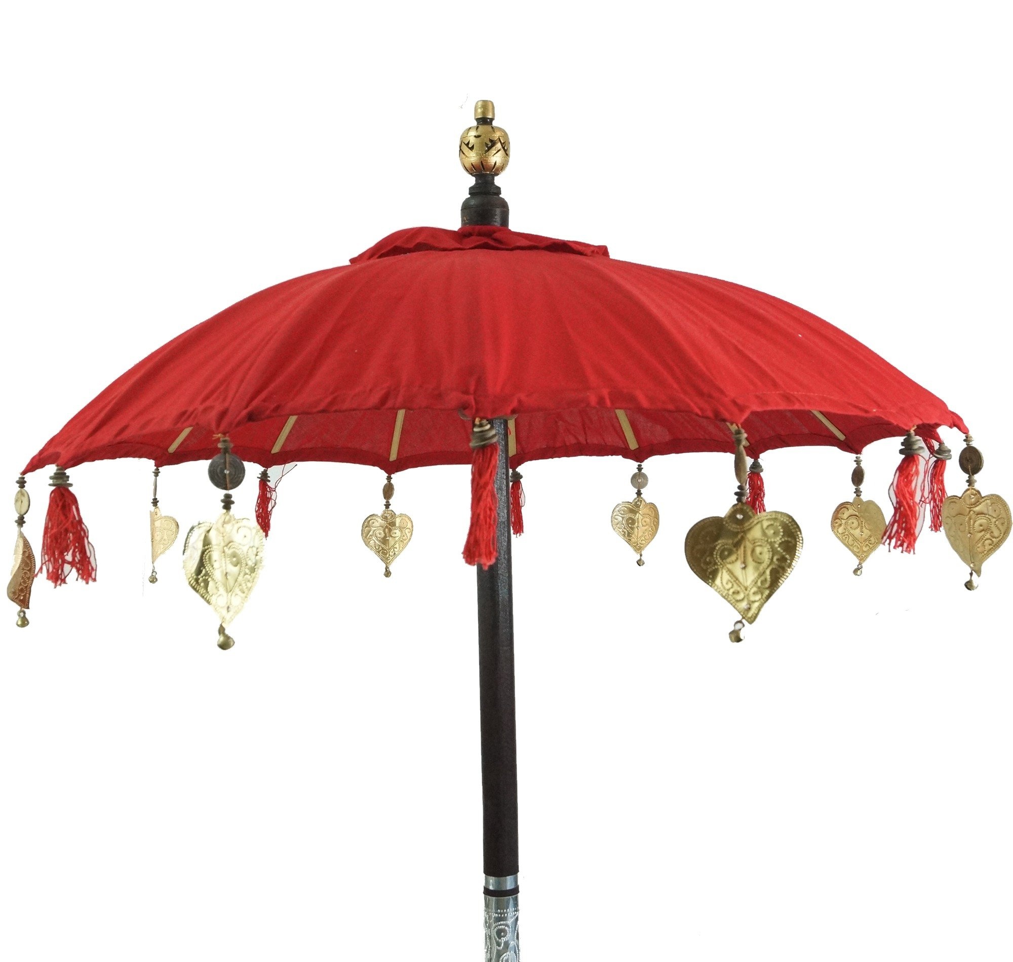GURU SHOP Zeremonienschirm, Asiatischer Dekoschirm - Rot, 250x190x190 cm, Zier- & Sonnenschirme