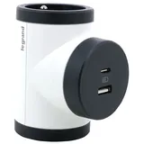 Legrand Mop Fb Steckerleiste 4 Steckdosen 2 Usb-anschlüsse Weiß Grau