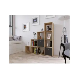 VCM Napoli Treppenregal 29 x 142,5 x 138,5 cm Braun