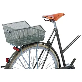 Basil Cento S Fahrradkorb hinten, Festmontage, Olive Green