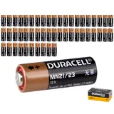 50xlose-Duracell MN21, A23, LR23A, LRV08, GP23A Batterie 12V 33mAh, 10,3x28,5 mm