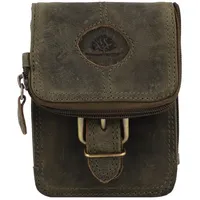 GREENBURRY Vintage Leder 13.5 cm in olive | Gr.: