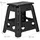Relaxdays Klapphocker Kunststoff 39 x 39 x 32 cm Schwarz