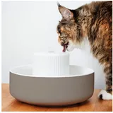 LucyBalu Trinkbrunnen TREVI Trinkbrunnen für Katzen aus Keramik, Katzenbrunnen 2,8l braun