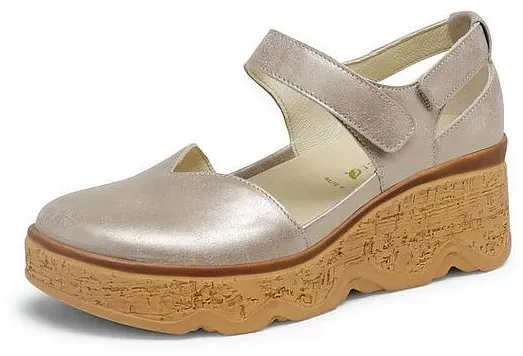 Plateau-Sandale Estela Waldläufer beige, 40