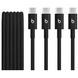 Beats USB-C zu USB-C gewebtes Kabel 1.5 m Bolt Black (2-Pack)