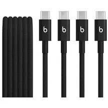 Beats USB-C zu USB-C gewebtes Kabel 1.5 m Bolt Black (2-Pack)