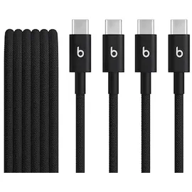 Beats USB-C zu USB-C gewebtes Kabel 1.5 m Bolt Black (2-Pack)