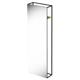 Bette Standspiegel Q050, 60x190cm, Rückwand Eiche Créme, Q050-807FH812, Farbe: Snow (weiß matt)