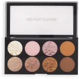 Revolution Beauty Revolution, Ultra Blush Palette, Golden Sugar, 8 Farbtöne