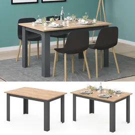 Vicco Esstisch Karlos, Goldkraft eiche, 140 x 90 cm