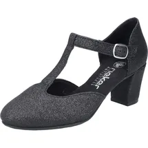 Rieker Damen Halbschuhe 41087-00 schwarz Gr. 40