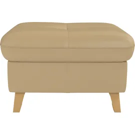 sit&more Hocker Göteborg mit Federkern 76 x 47 x 63 cm Braun
