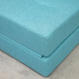 Homcom Schlafsessel 2-in-1 Polyester 70 x 61 x 70 cm Blau mit Kissen