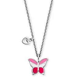 Engelsrufer Kinderkette SS25 HENS-PINKBUTTERFLY - silber
