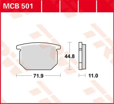 TRW Lucas MCB501 Bremsbelag