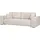INOSIGN 3-Sitzer INOSIGN "BEATRICE, B: 250 cm - wahlweise mit Bettfunktion", beige (creme), B:250cm H:92cm T:107cm, 100% Polyester, Sofas, u. Bettkasten, incl. 2 Zierkissen