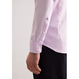 Seidensticker Businesshemd "Schwarze Rose", Herren, Gr. M (39), normale Ärmellängen, lila (violett), 100% Baumwolle, unifarben, slim fit, 2-Knopf-Manschette, Hemden, Slim 1/1 Kentkragen Uni