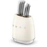 Smeg KBSF02CR Messerblock 6-tlg. Beige