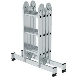 Munk Vielzweckleiter 31322 4tlg nivello-Traverse 4x3 Sprossen