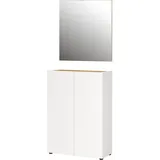 Germania Garderoben-Set »Alviano«, (2 St.), mit eckigem Spiegel, optional mit Hakenpaneel, Made in Germany