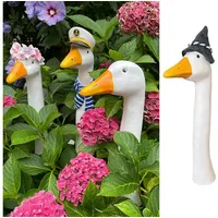 Of Gänsehals Gartenstecker Gans - Höhe 35 bis 38