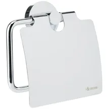 Smedbo Home Toilettenpapierhalter mit Deckel, Silber