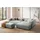 LeGer Home by Lena Gercke Ecksofa "PIARA XXL, L-Form, Schlaffunktion, Cord, Leinenoptik o. Strukturstoff", grau (hellgrau), B:288cm H:66cm T:198cm, 100% Polyester, LEGER HOME BY LENA GERCKE, Sofas, Ecksofa, Hocker stellbar zum Schlafsofa (Krokodilverbinder), tiefe Sitzfläche