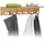 Relaxdays Handtuchhalter Wand Bambus Braun