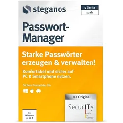 Steganos Passwort Manager | Download + Produktschlüssel bei Bestsoftware.de