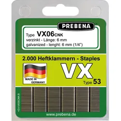 Heftklammer Prebena -  6 / 2000