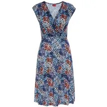 s.Oliver Jerseykleid Shirtkleid Blau/Mehrfarbig 46