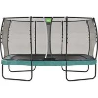 EXIT TOYS Allure Premium Trampolin 244 x 427 cm inkl. Sicherheitsnetz Grün