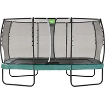 EXIT TOYS Allure Premium Trampolin 244 x 427 cm inkl. Sicherheitsnetz Grün